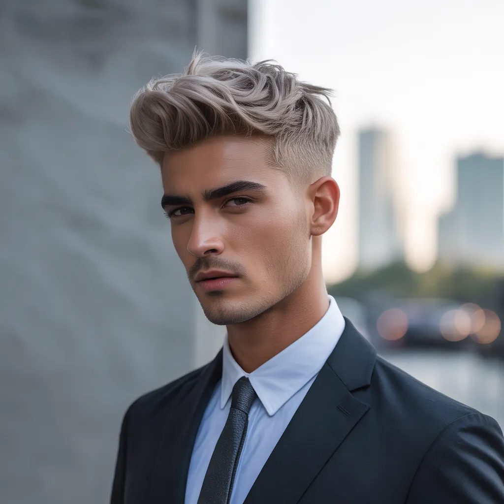 stylish blond hair for men