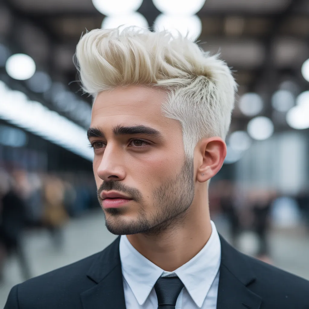 stylish blond hair for men