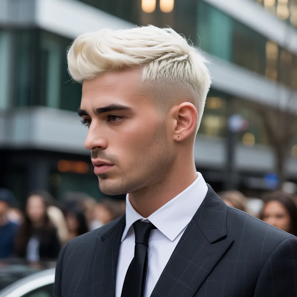 stylish blond hair for men