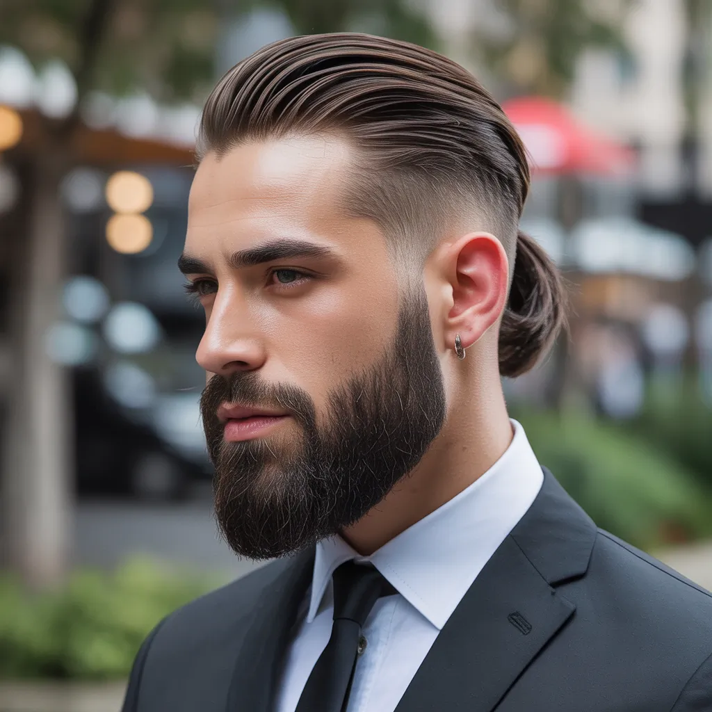 stylish ducktail beard ideas