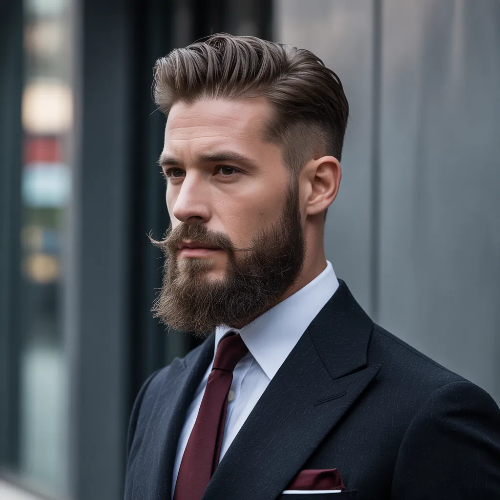stylish ducktail beard ideas