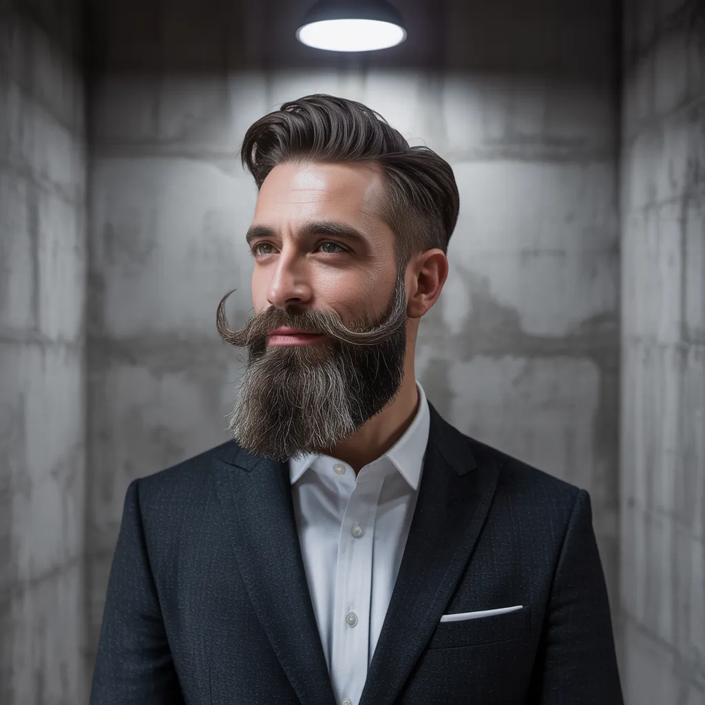 stylish ducktail beard ideas