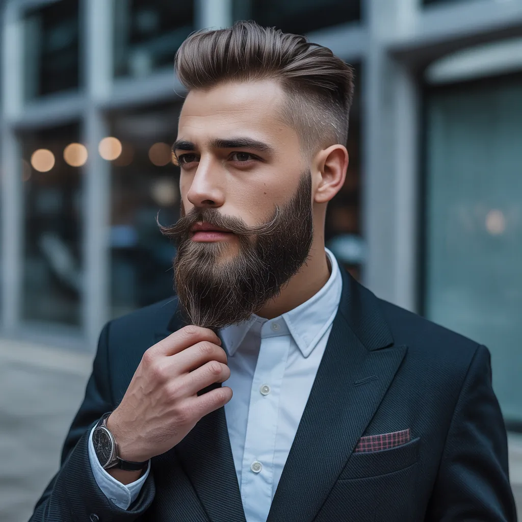 stylish ducktail beard ideas