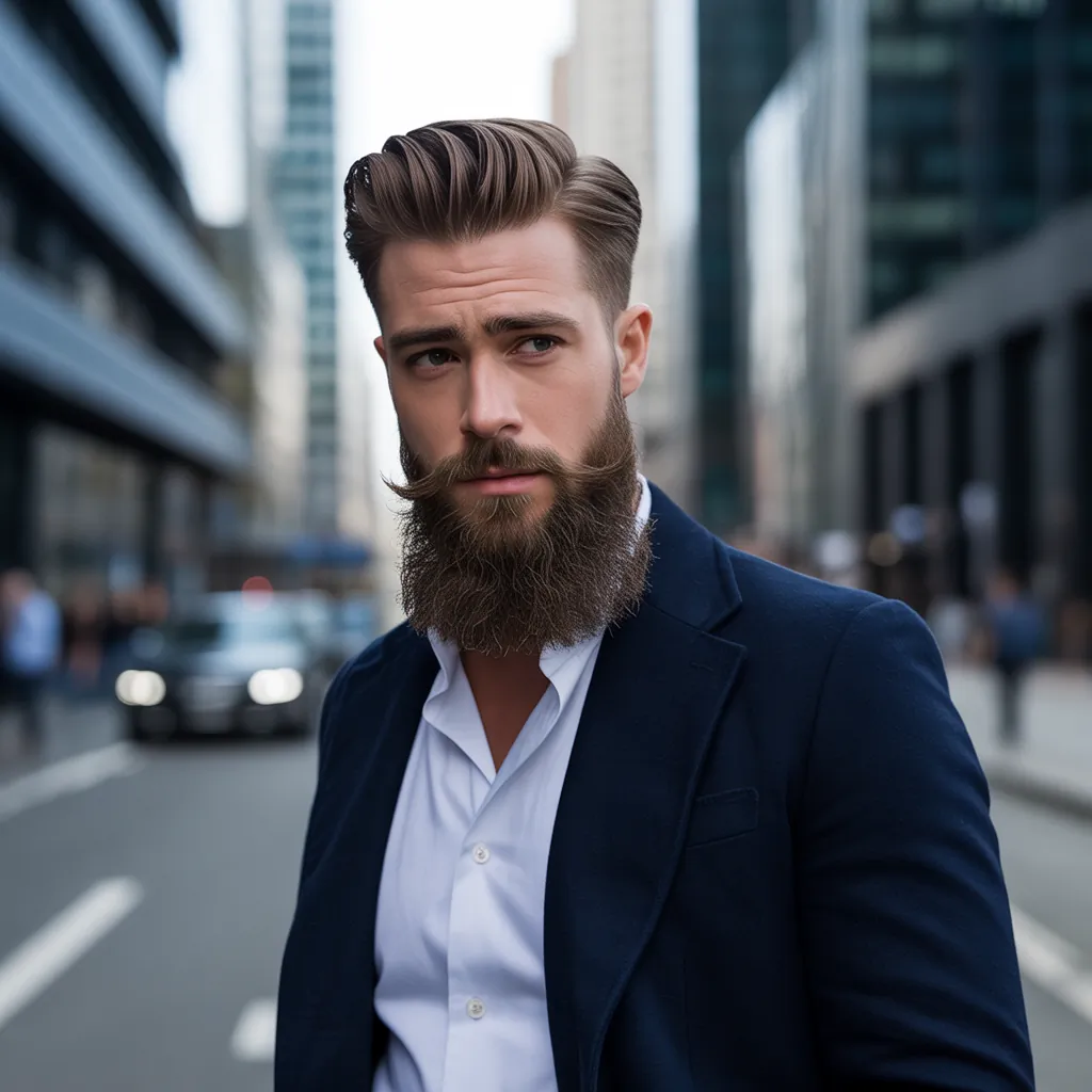 stylish ducktail beard ideas