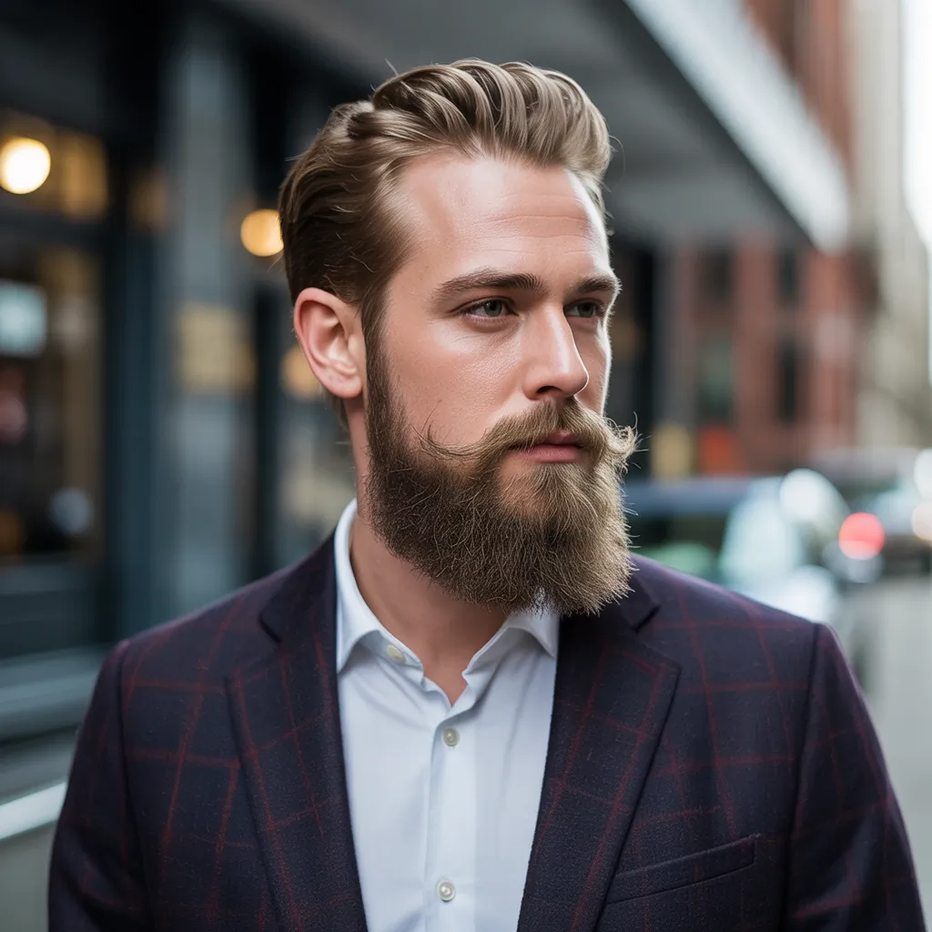 stylish ducktail beard ideas