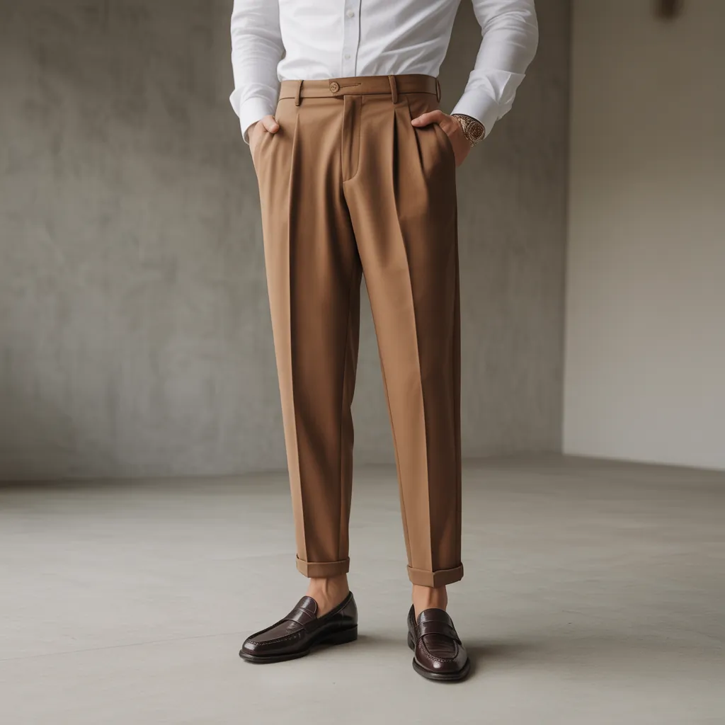 stylish pleated pants for effortless elegance