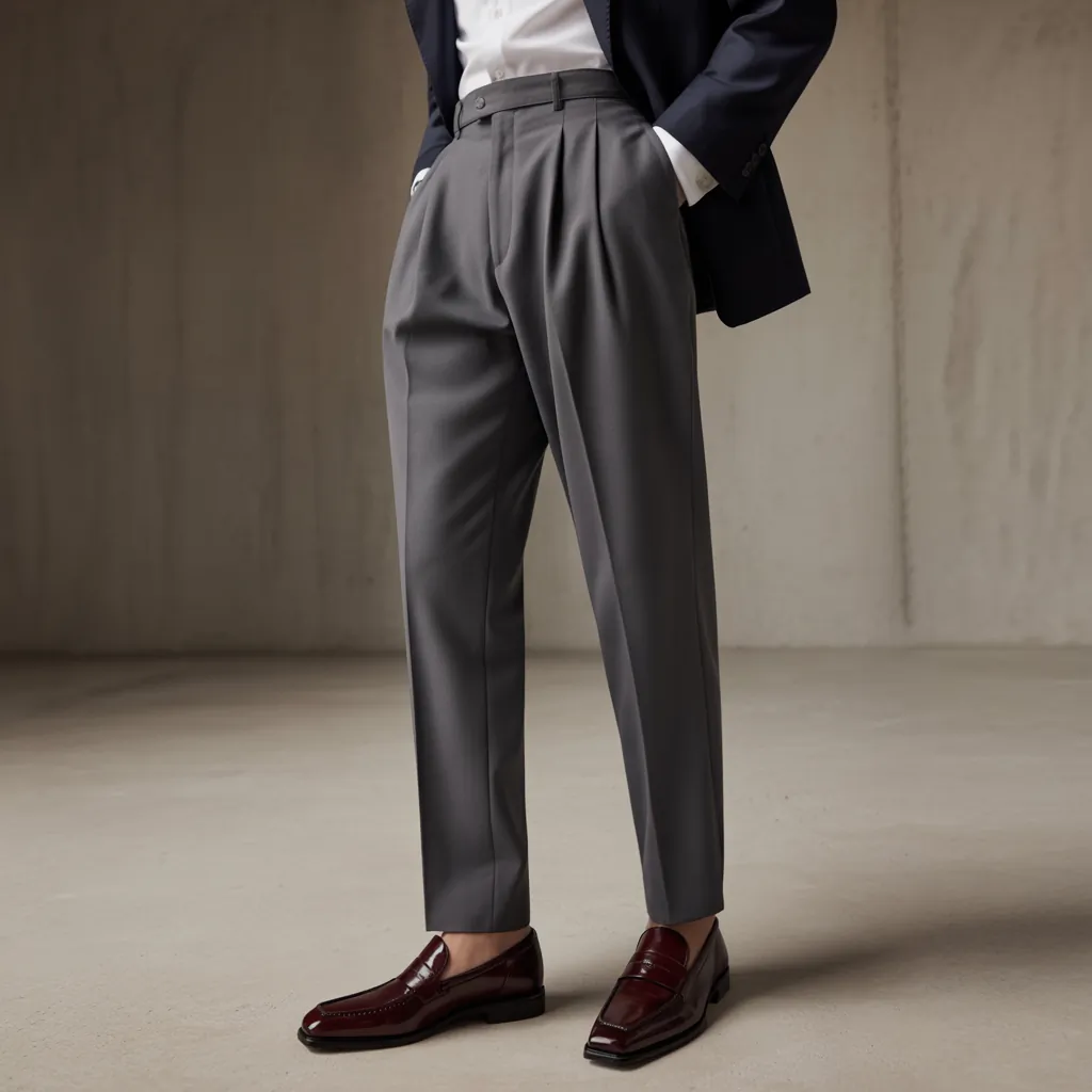 stylish pleated pants for effortless elegance