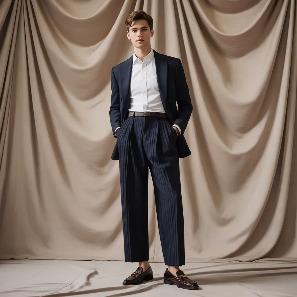 stylish pleated pants for effortless elegance