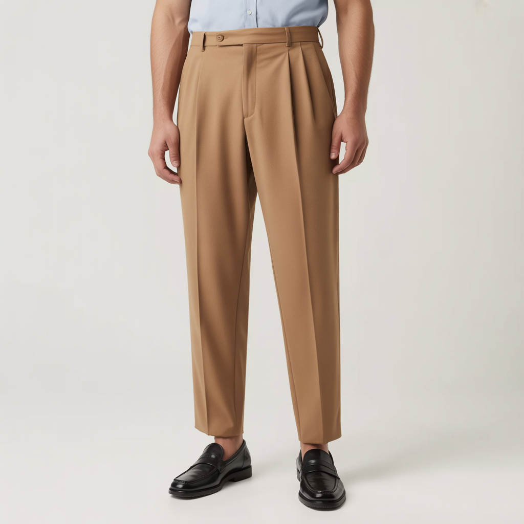 stylish pleated pants for effortless elegance
