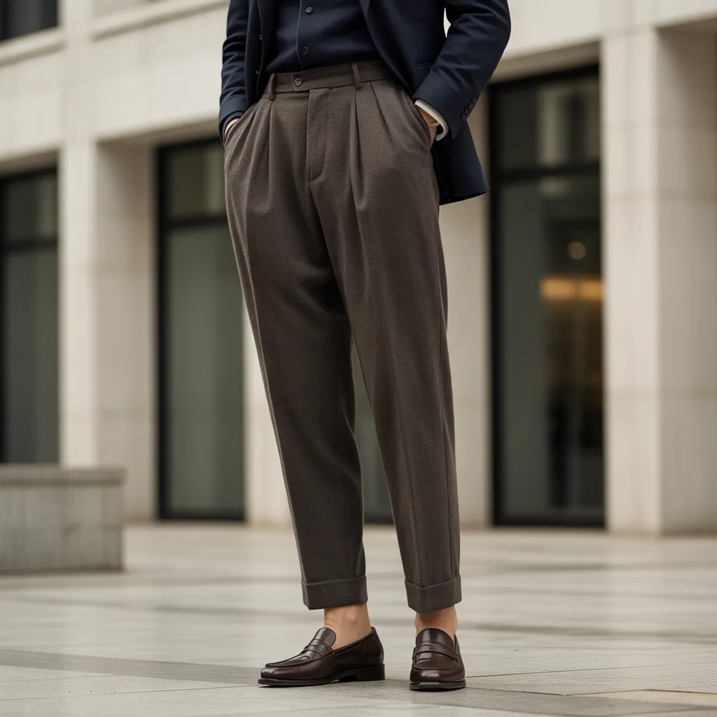 stylish pleated pants for effortless elegance