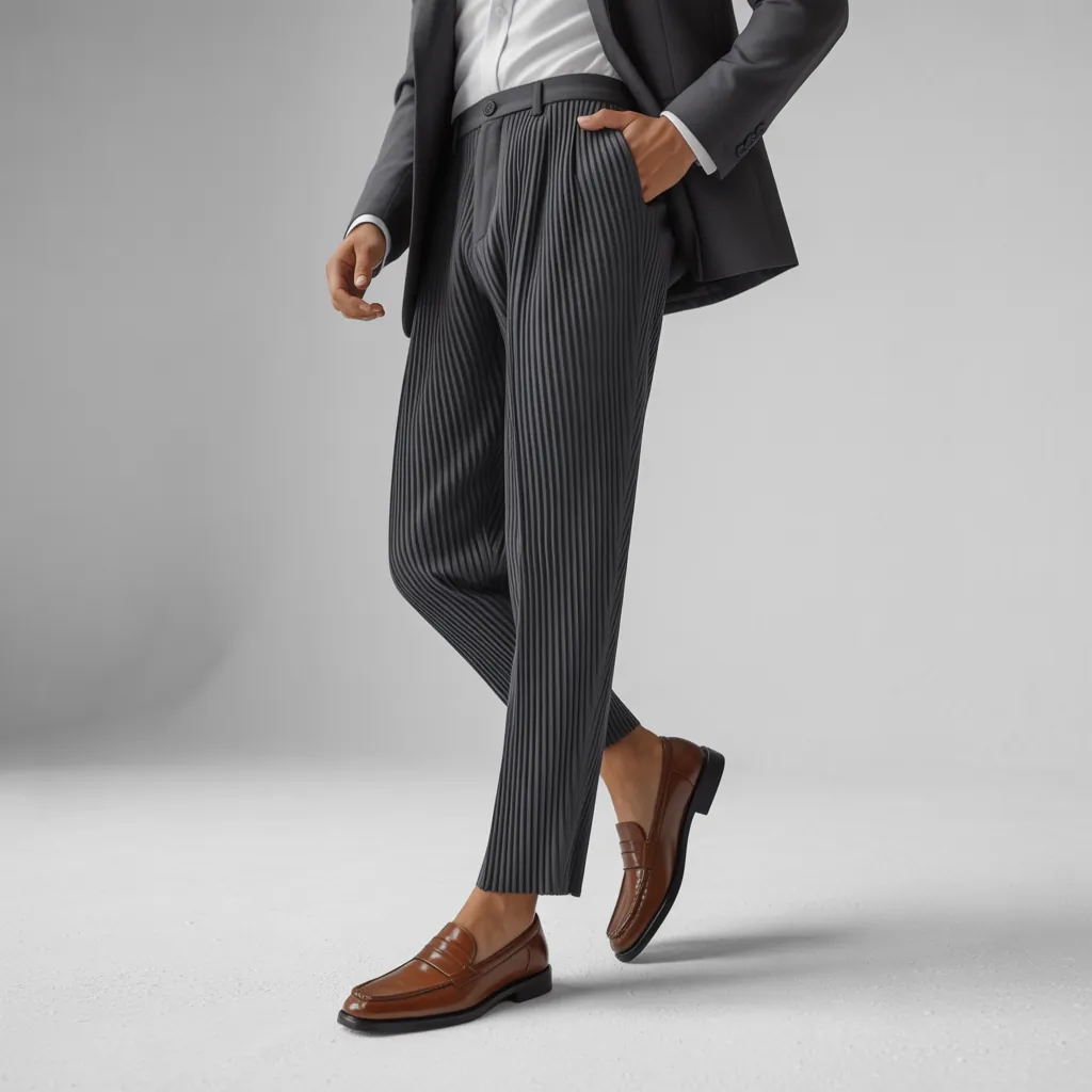 stylish pleated pants for effortless elegance