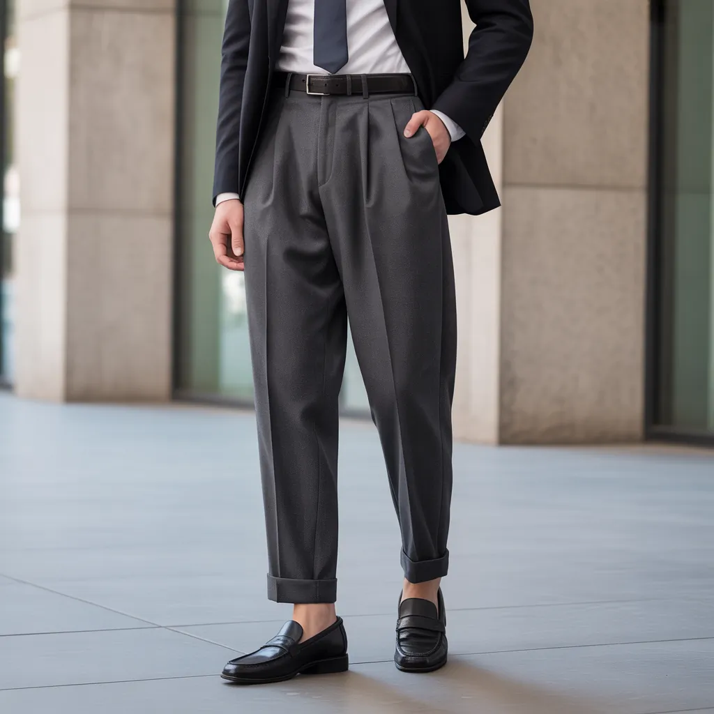 stylish pleated pants for effortless elegance