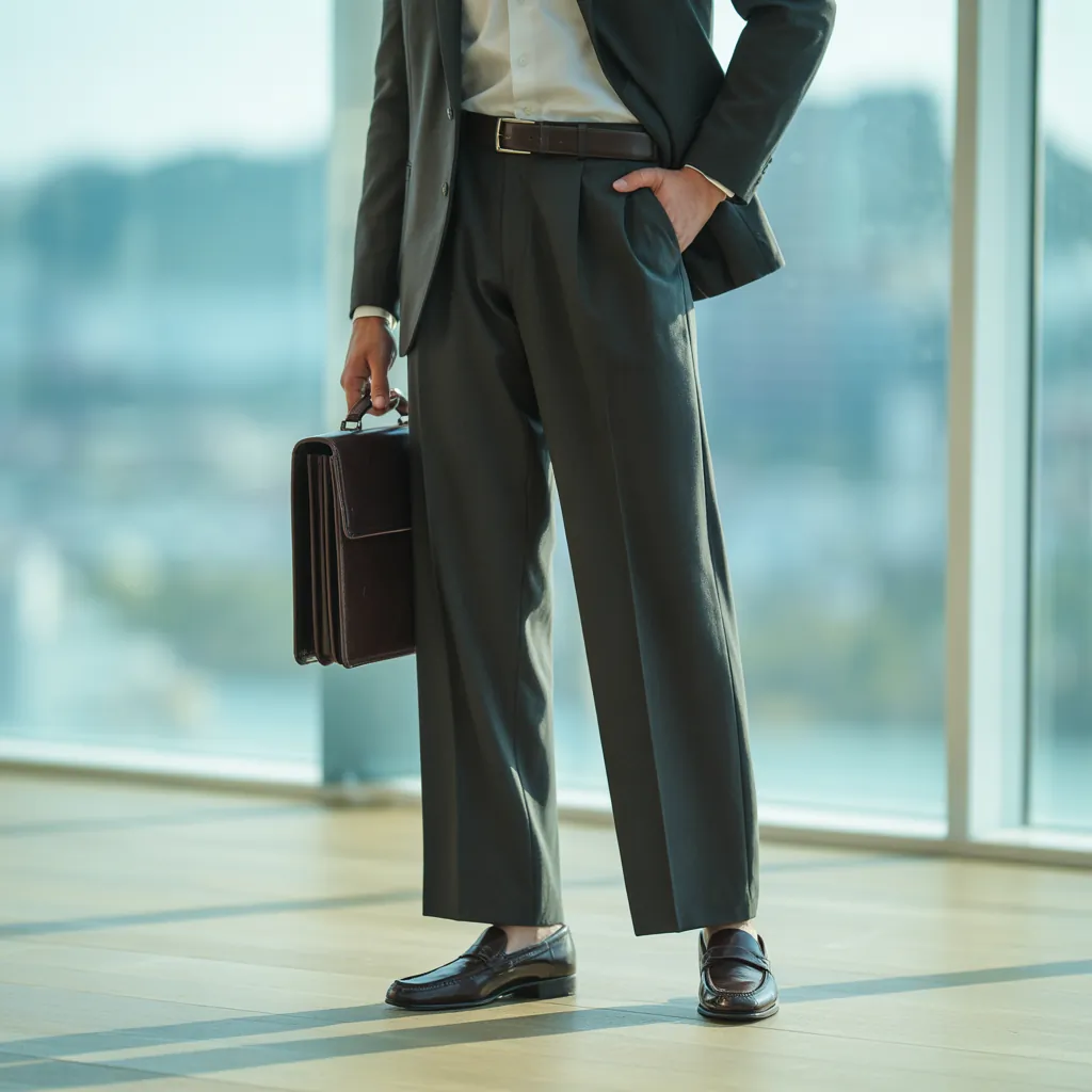 stylish wide pants outfit men