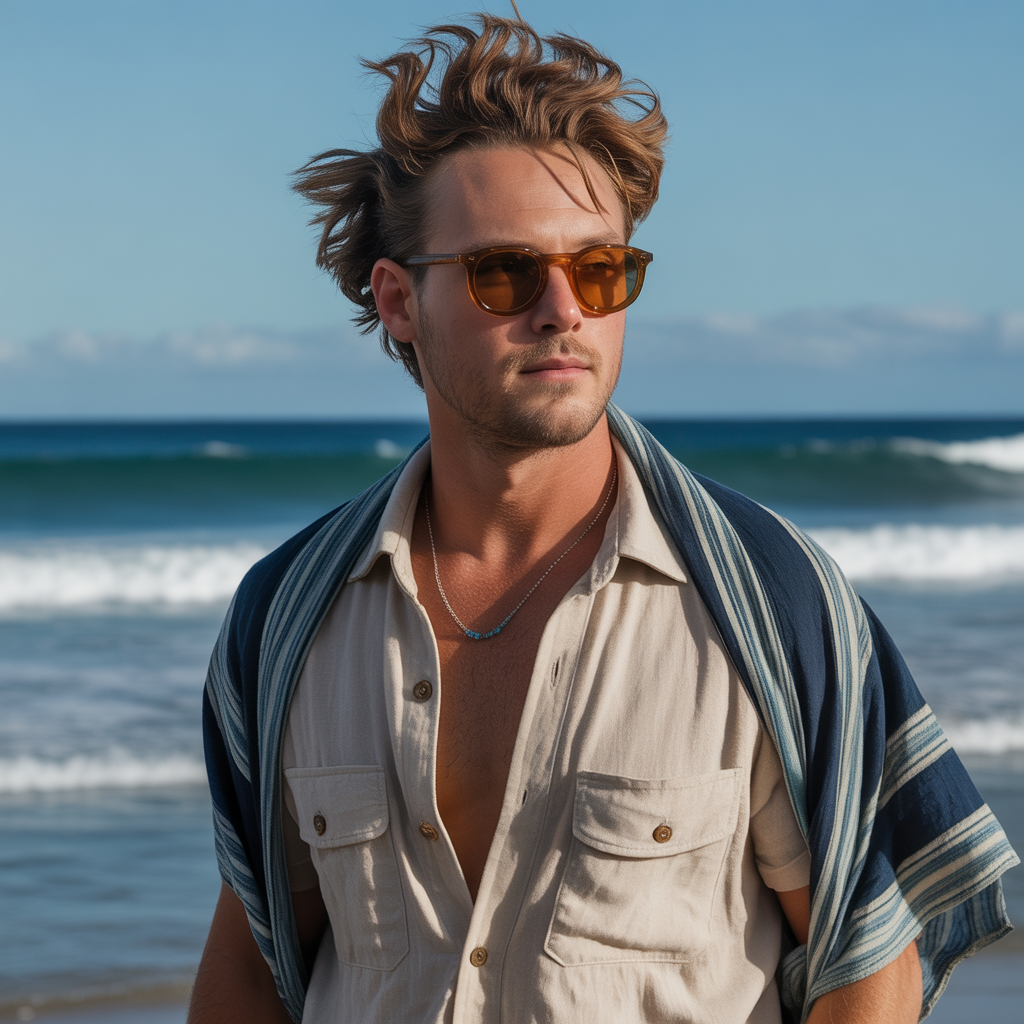 surfer curtains men