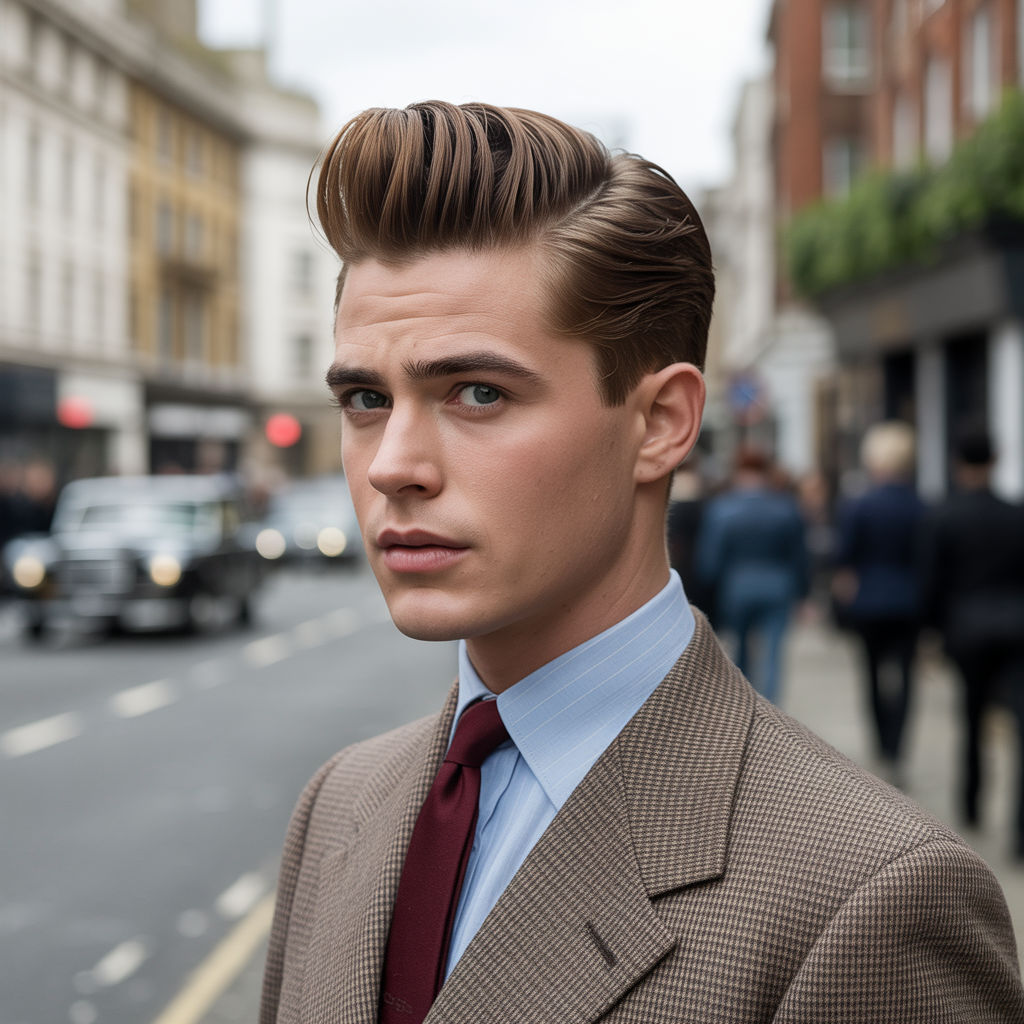 teddy boy hair