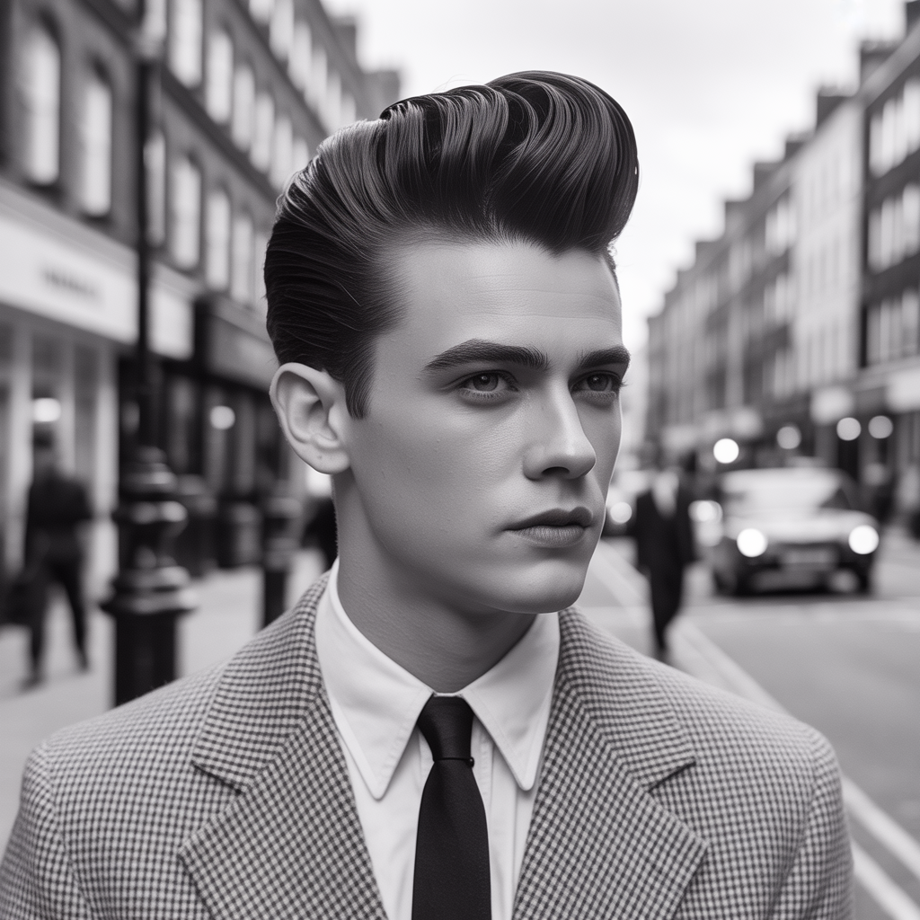 teddy boy hair
