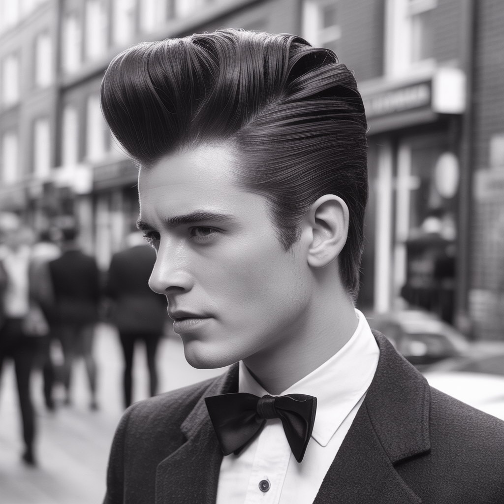 teddy boy hair