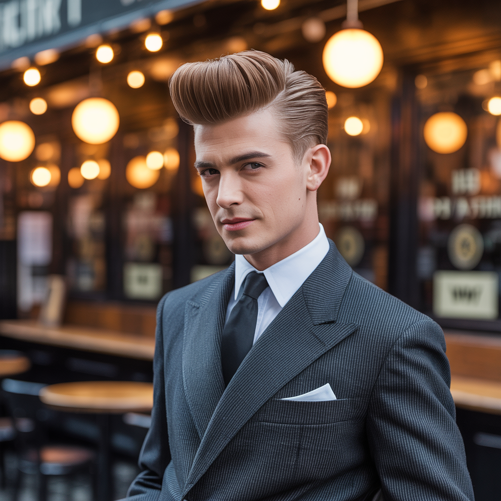 teddy boy hair