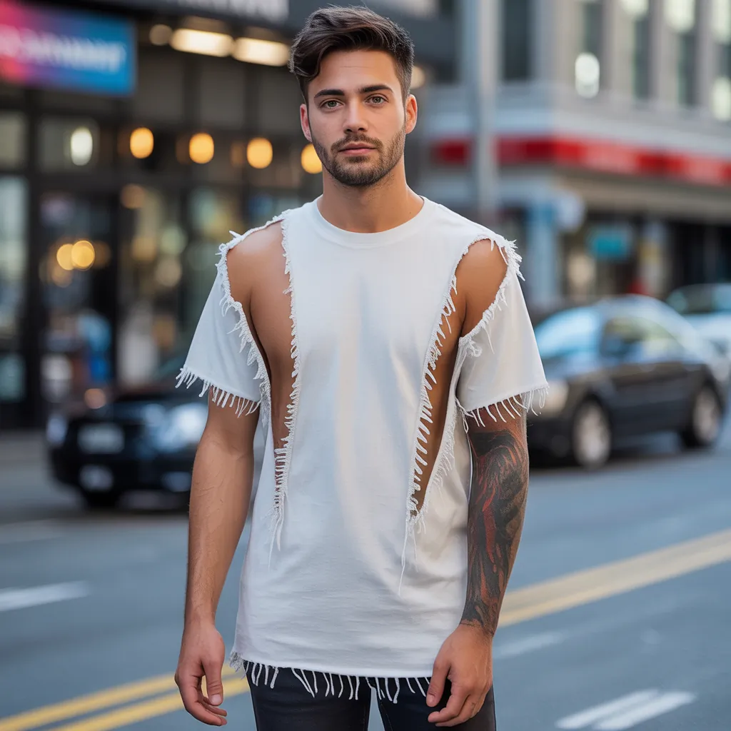 tee shirt cutting diy