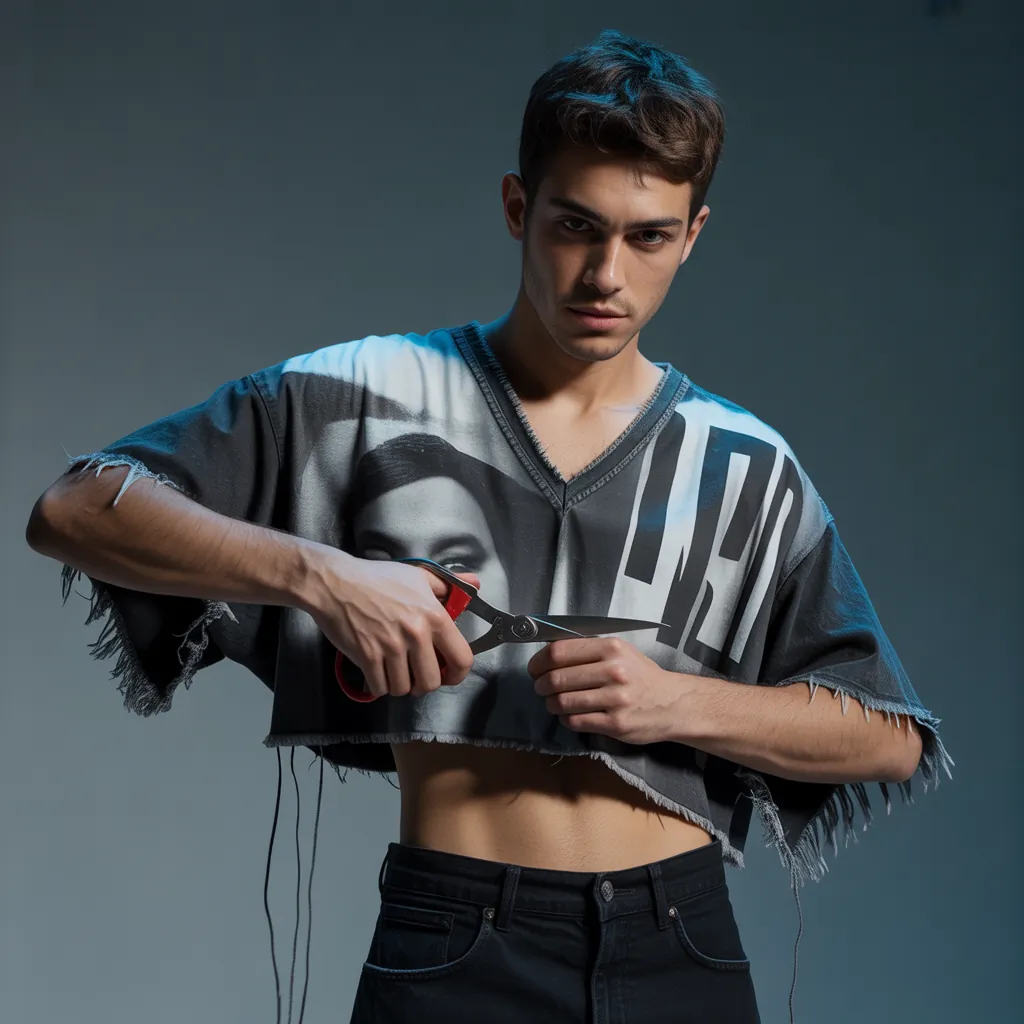 tee shirt cutting diy