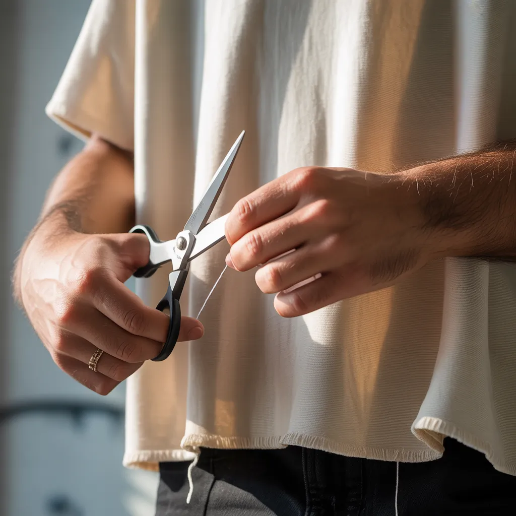 tee shirt cutting diy