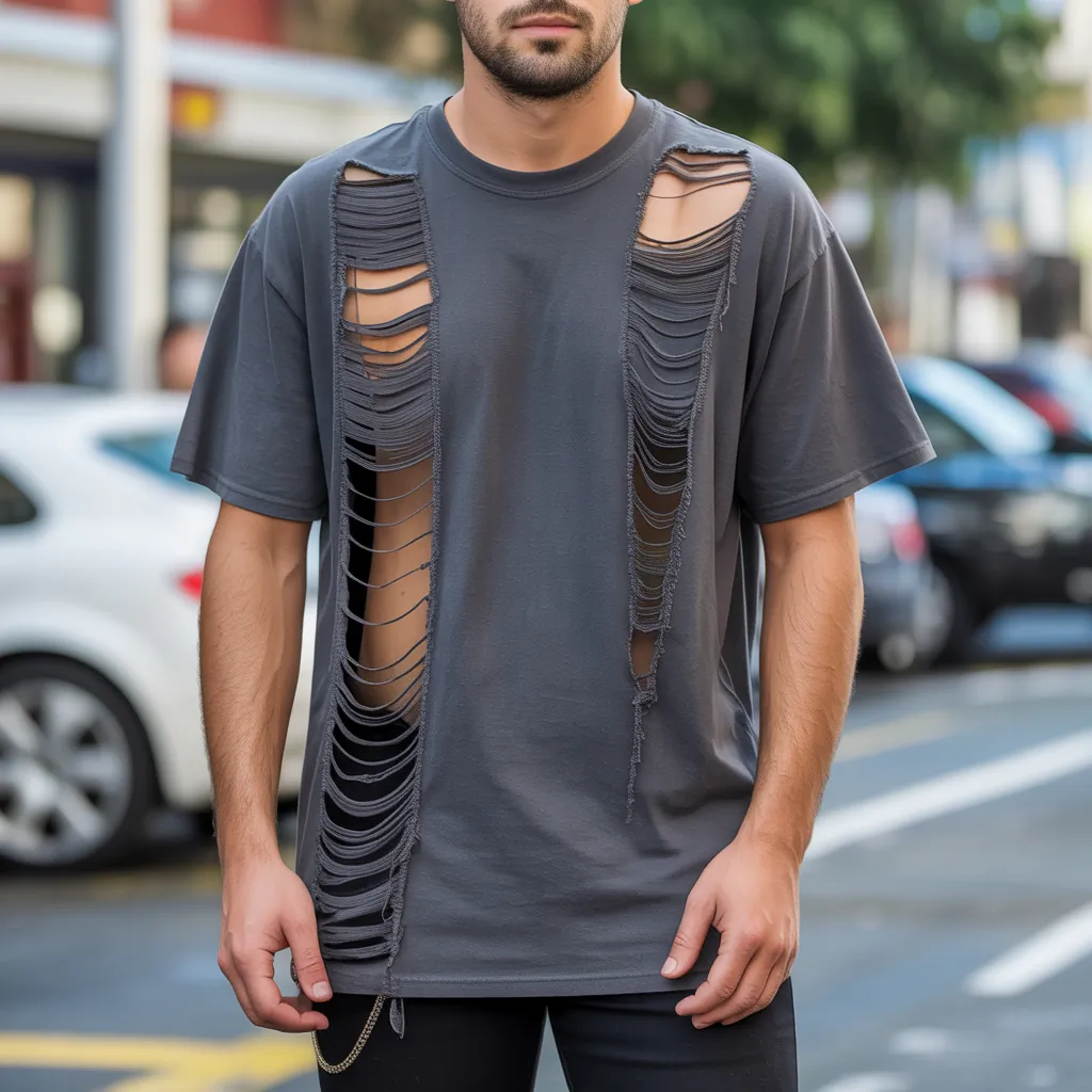 tee shirt cutting diy