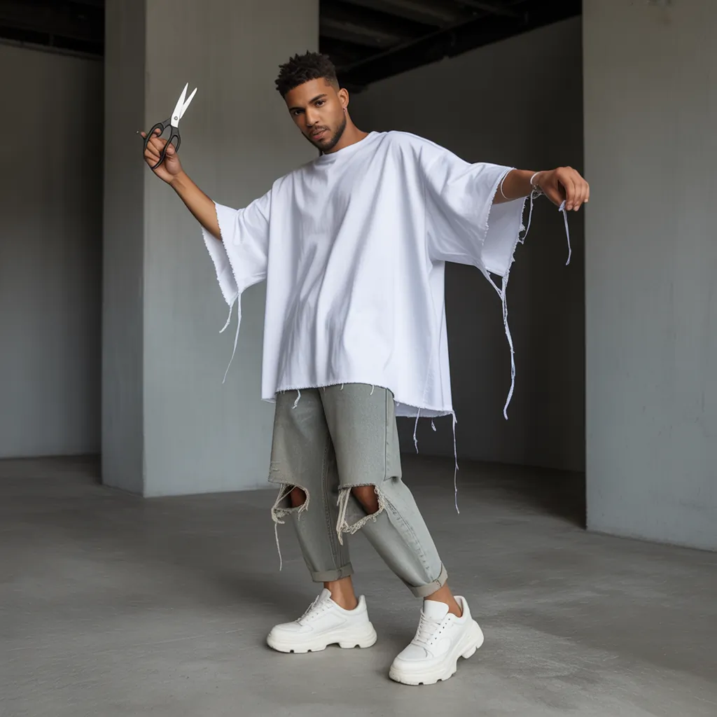 tee shirt cutting diy