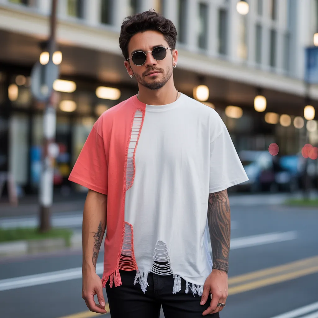 tee shirt cutting diy