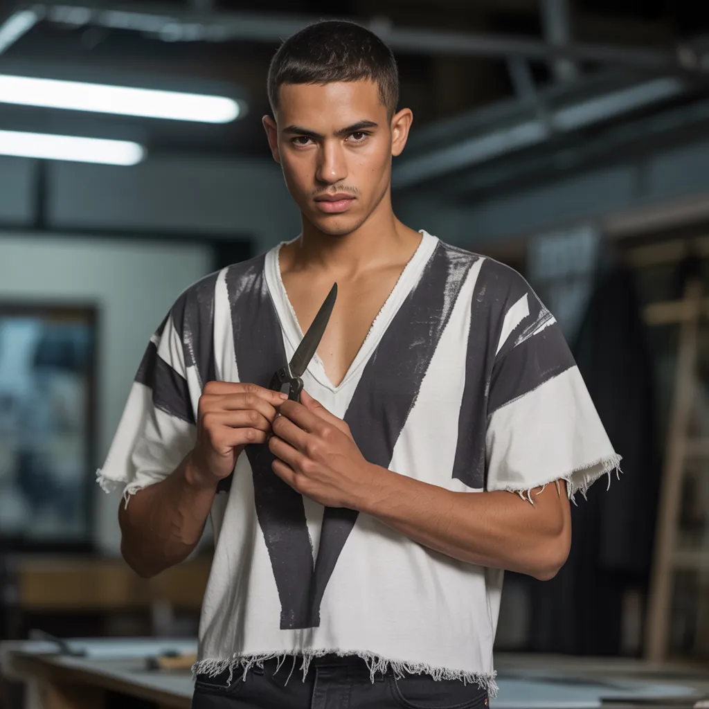 tee shirt cutting diy