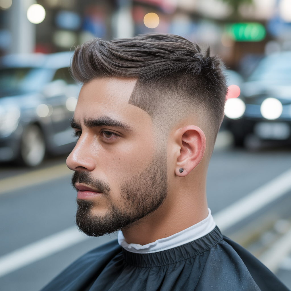 temple fade haircut
