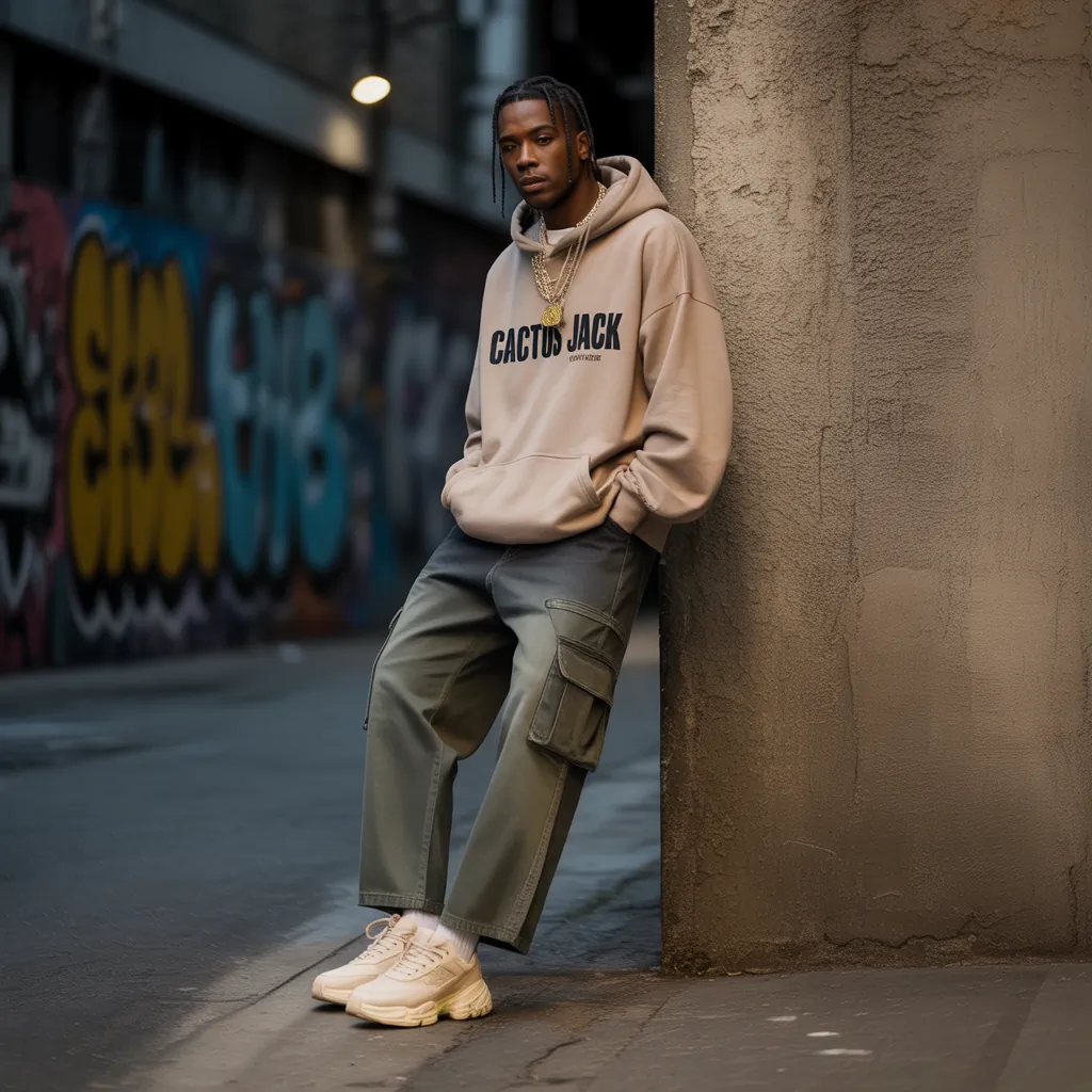 travis scott shoes outfit