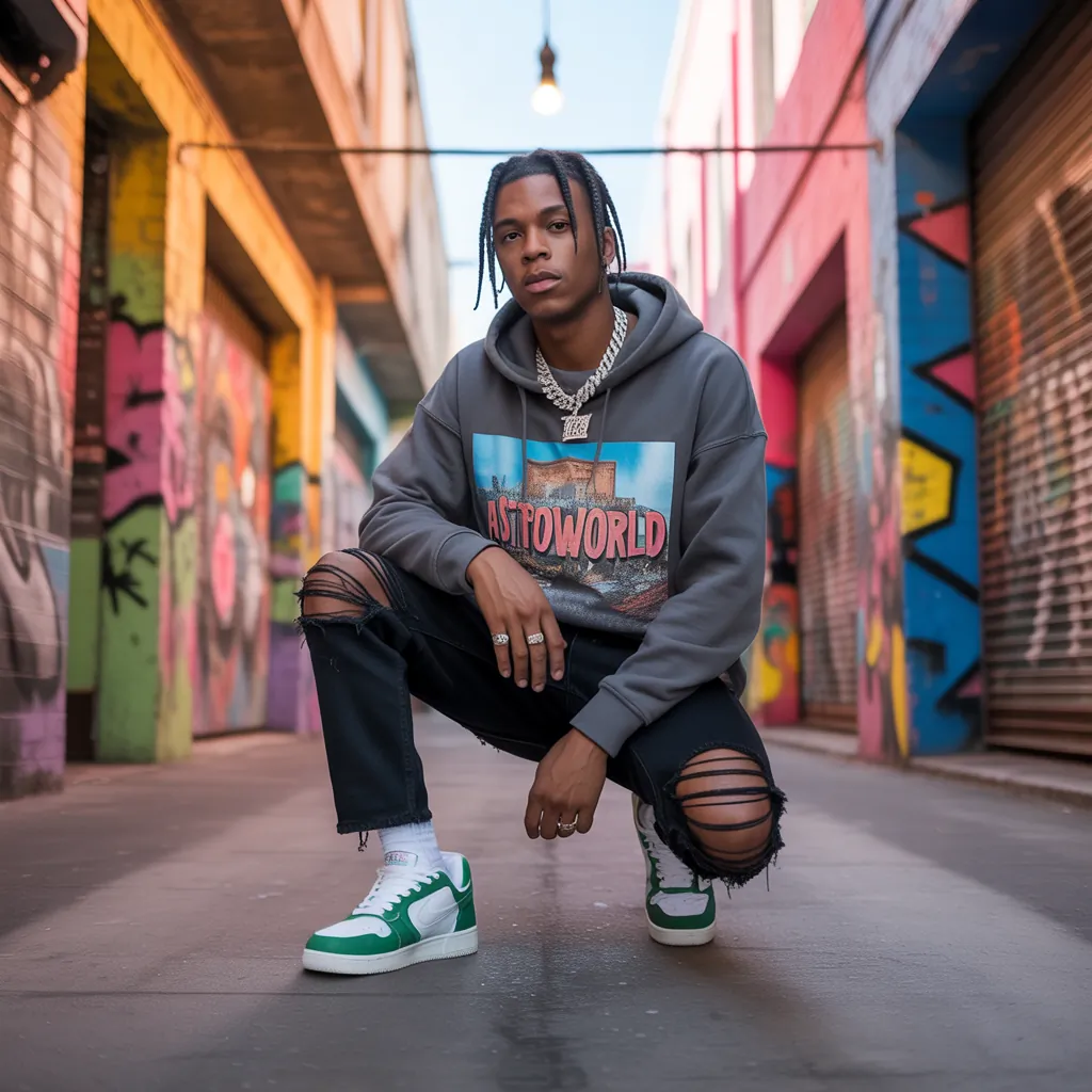 travis scott shoes outfit
