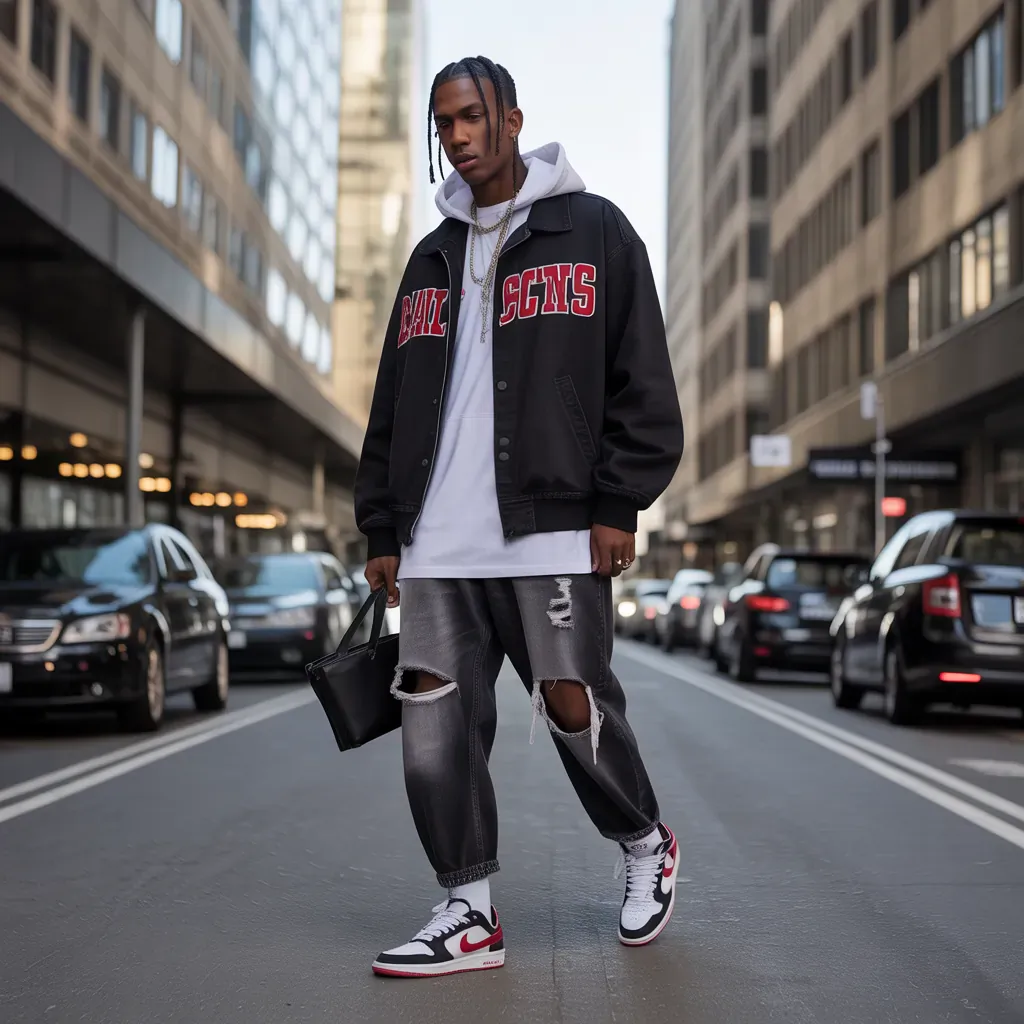 travis scott shoes outfit