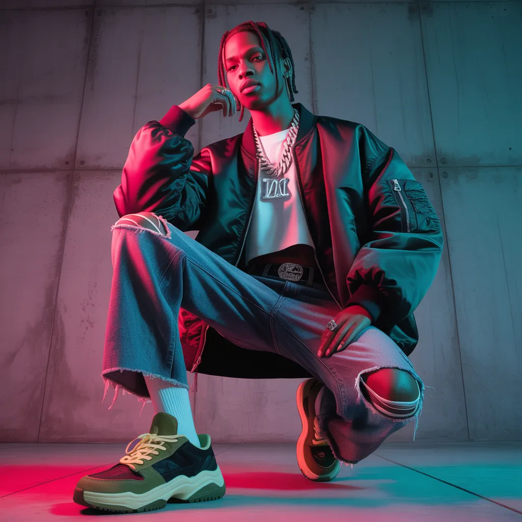 travis scott shoes outfit