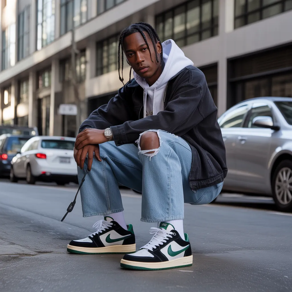 travis scott shoes outfit