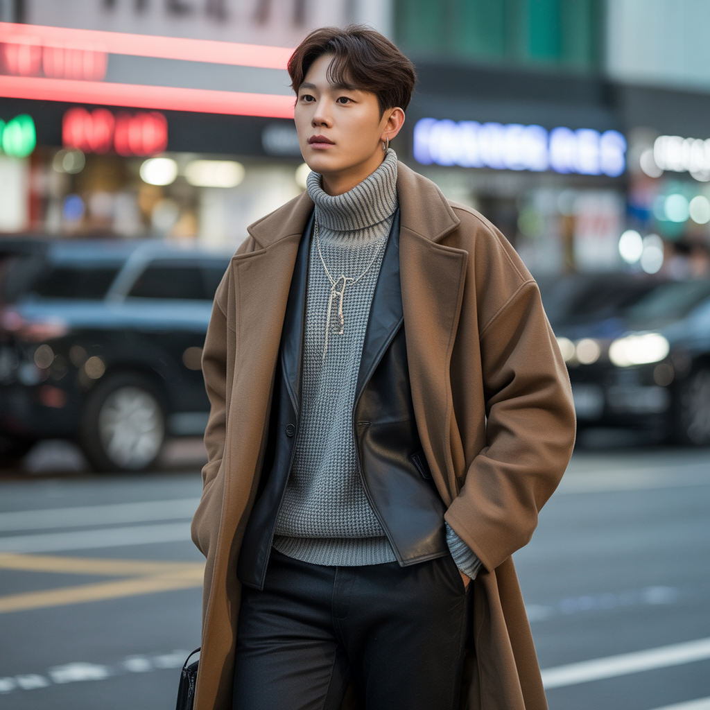 trending korean mens winter outfit ideas