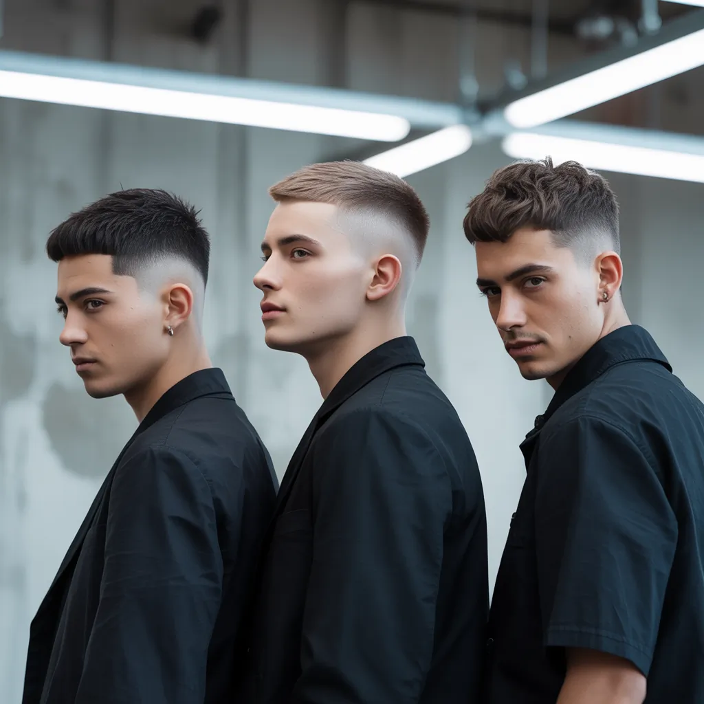 trendy buzzcut hairstyles for men