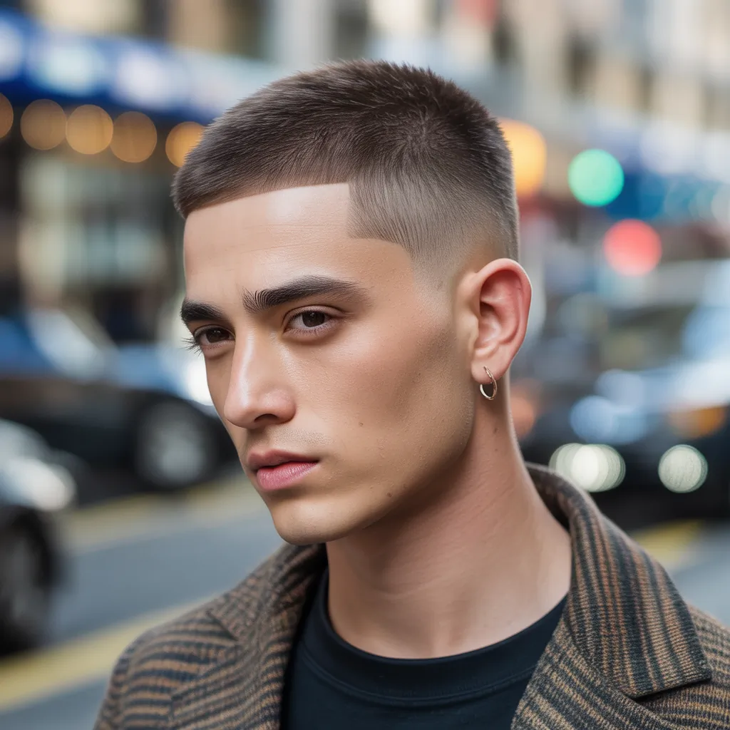 trendy buzzcut hairstyles for men