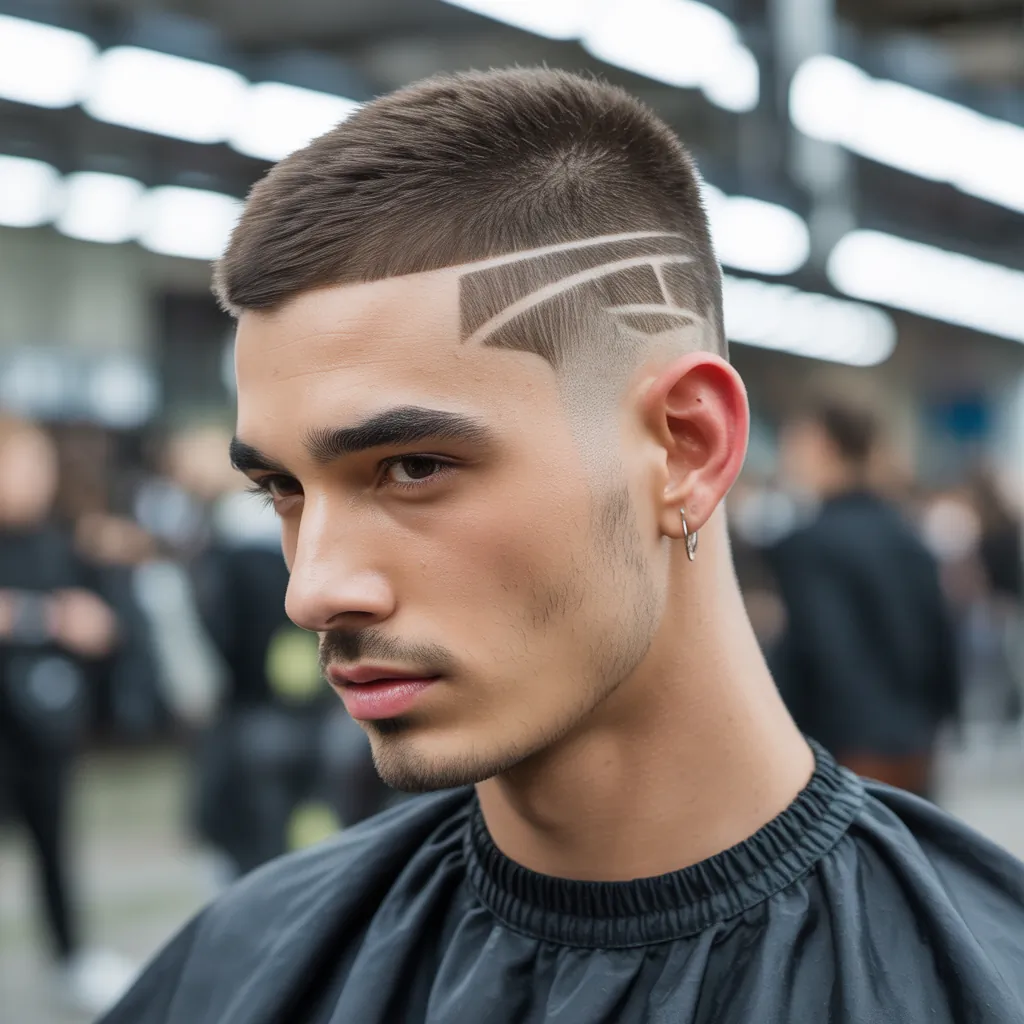 trendy buzzcut hairstyles for men