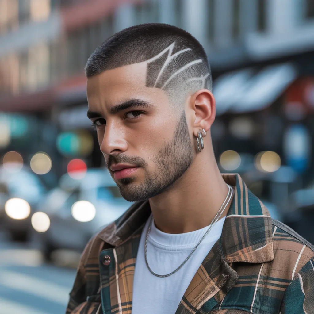 trendy buzzcut hairstyles for men