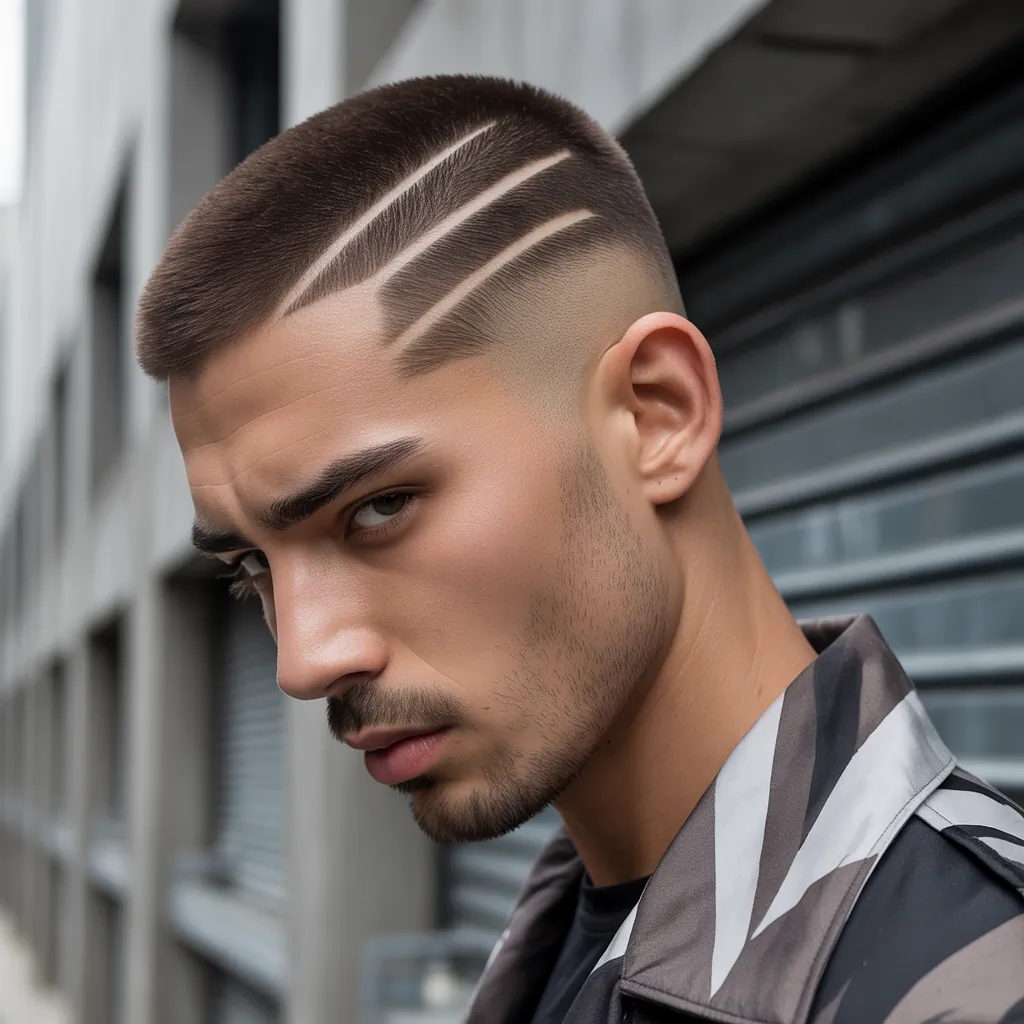 trendy buzzcut hairstyles for men