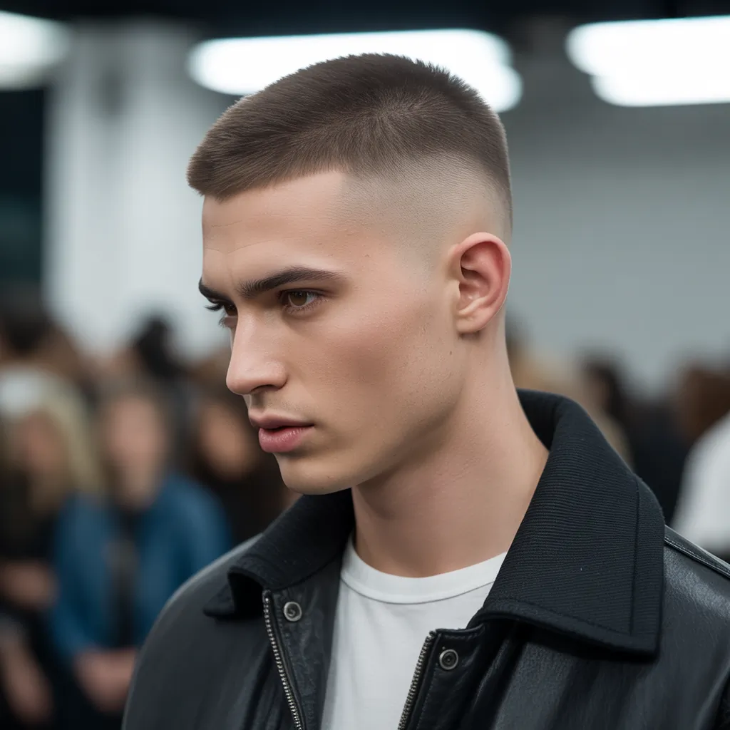 trendy buzzcut hairstyles for men