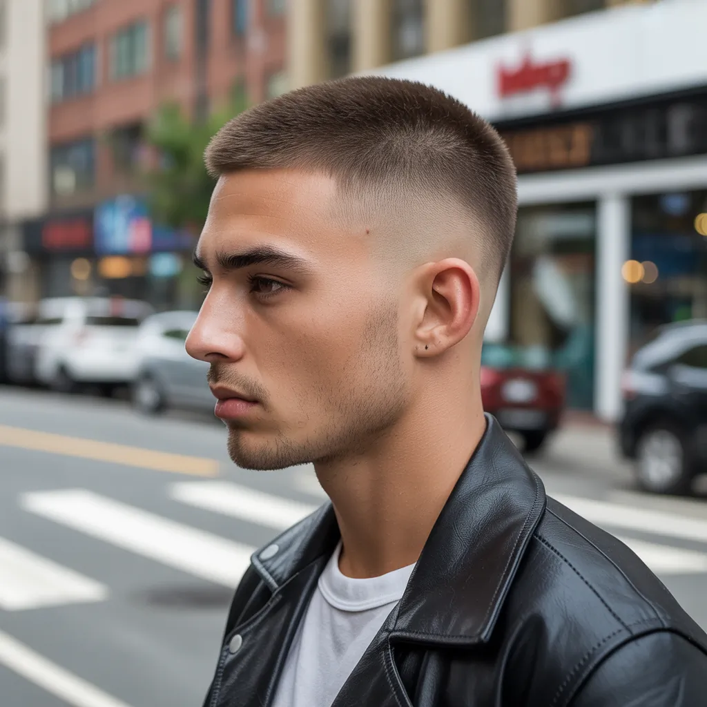 trendy buzzcut hairstyles for men