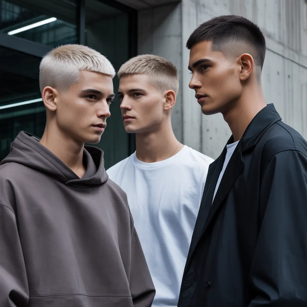 trendy buzzcut hairstyles for men