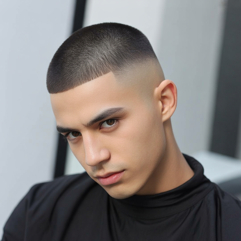 trendy buzzcut hairstyles for men