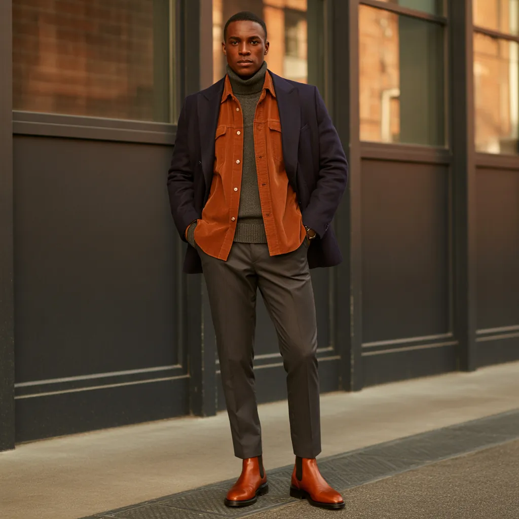 trendy corduroy shirt outfit ideas