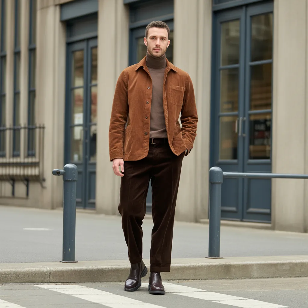 trendy corduroy shirt outfit ideas