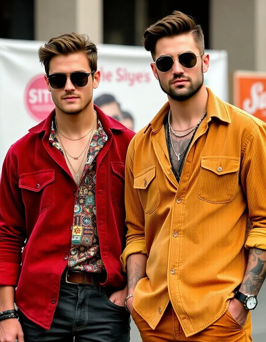 trendy corduroy shirt outfit ideas