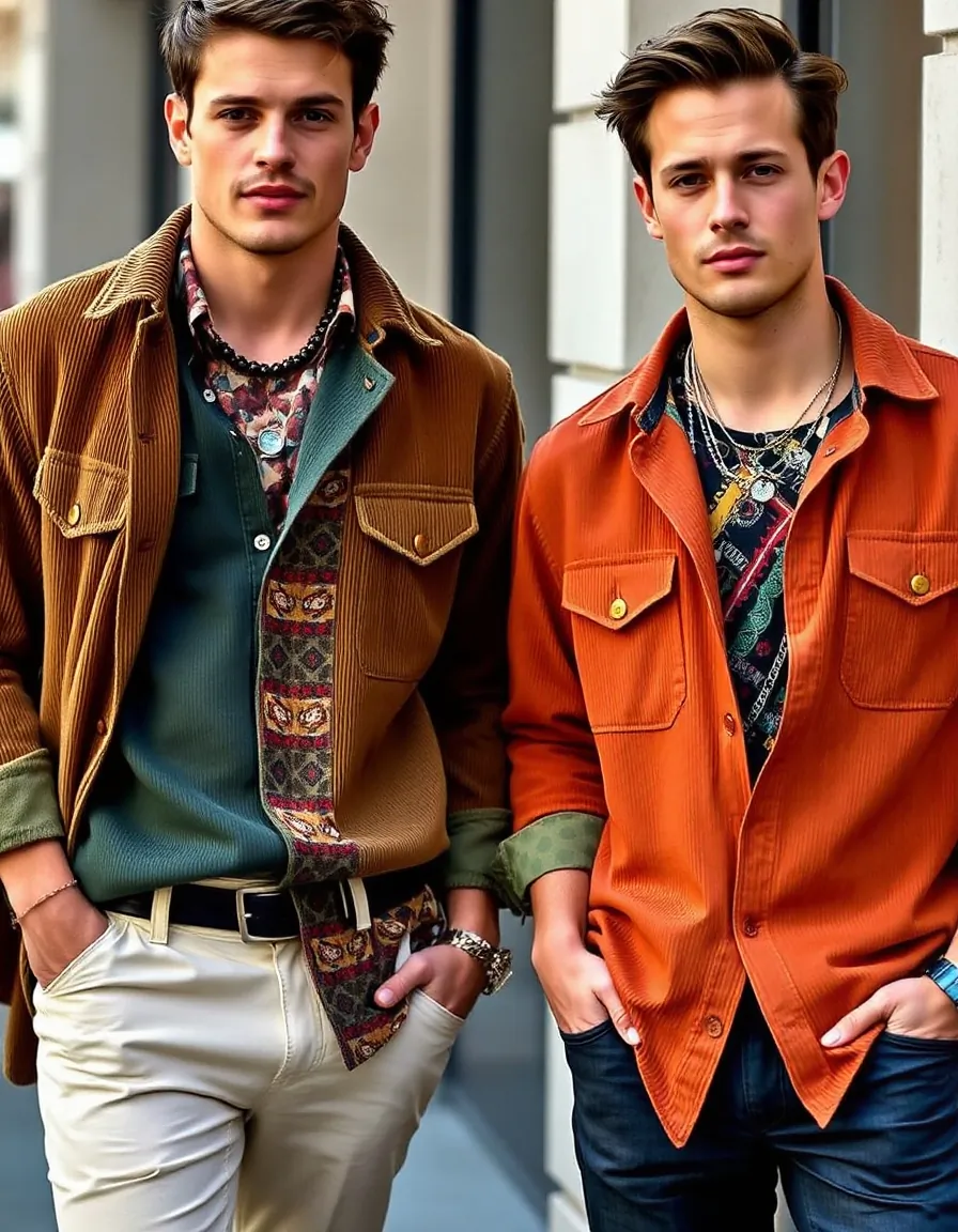 trendy corduroy shirt outfit ideas