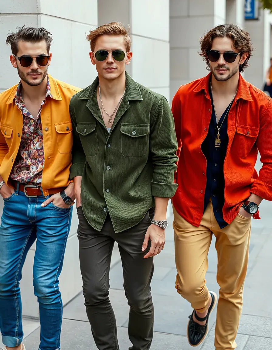 trendy corduroy shirt outfit ideas